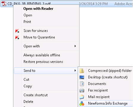 Transfer Files from Windows Explorer to Info Exchange - Newforma ...